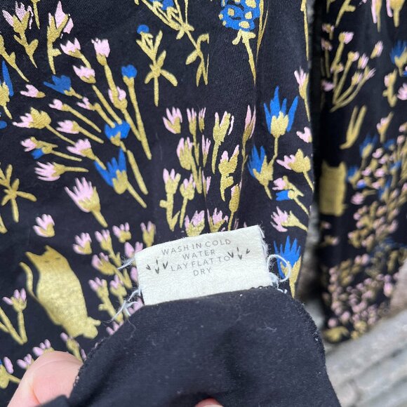 Thief & Bandit (Made in Canada) Cat TURTLENECK 100% Cotton Hand-screenprinted - Picture 8 of 12